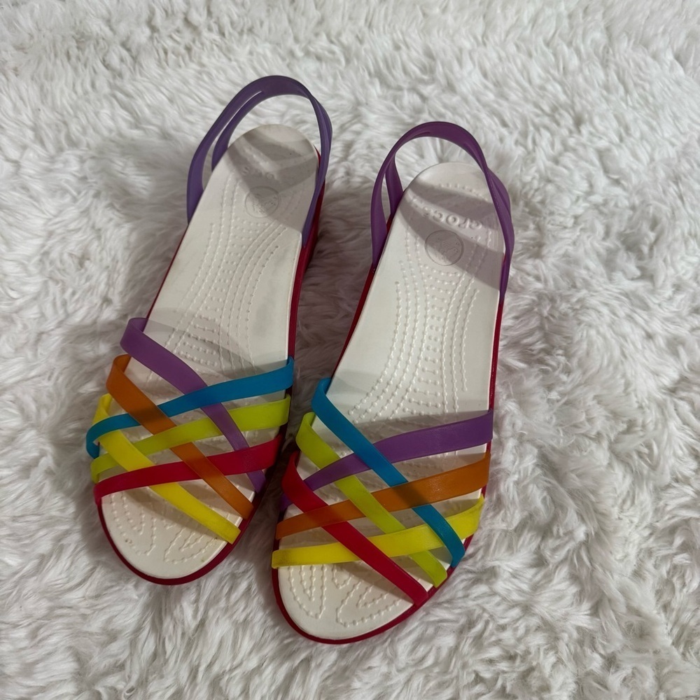 Crocs Crisscross Jelly Sandals Size 7